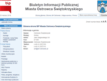 Tablet Screenshot of bip.um.ostrowiec.pl